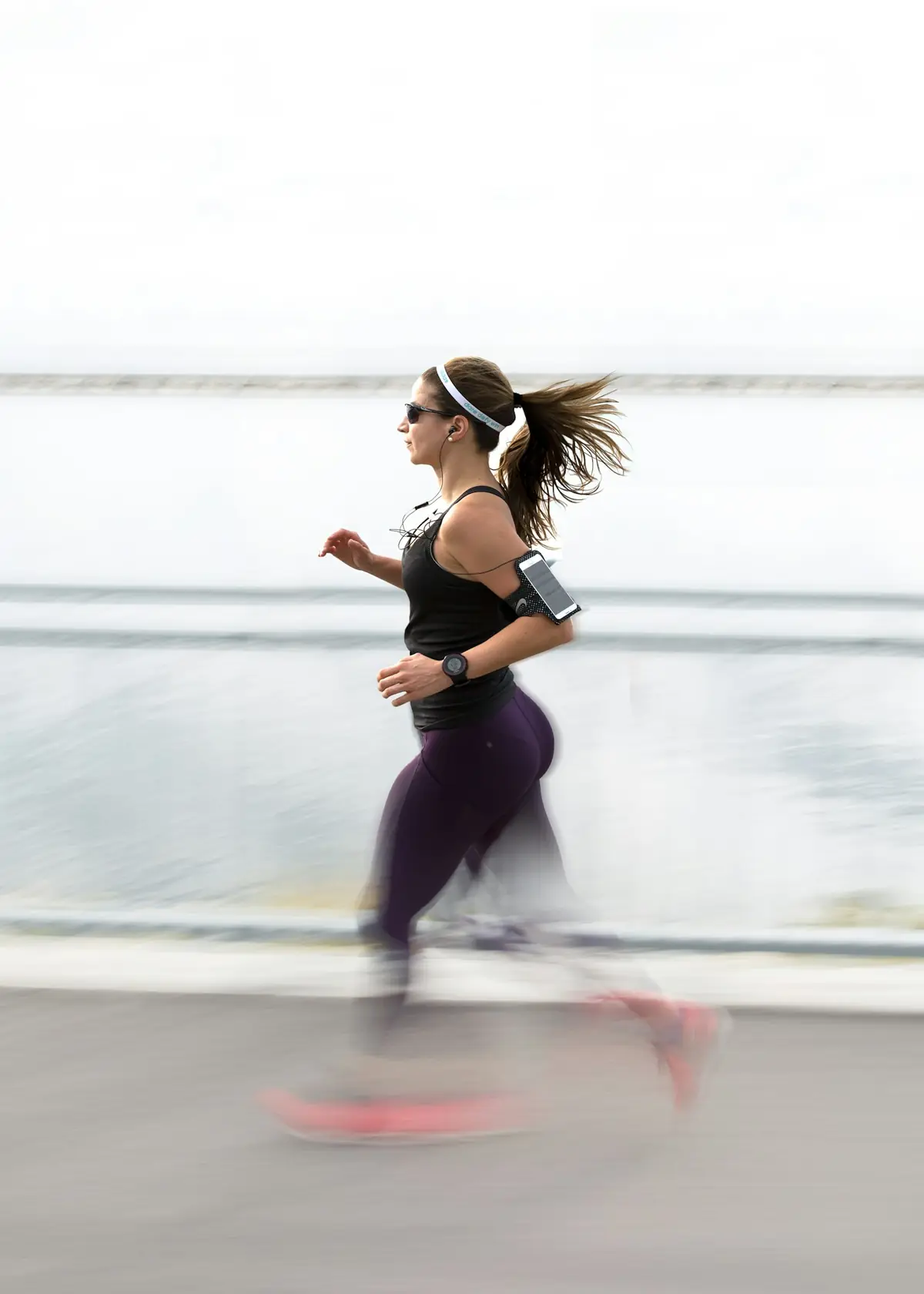 Jogging outdoors for health