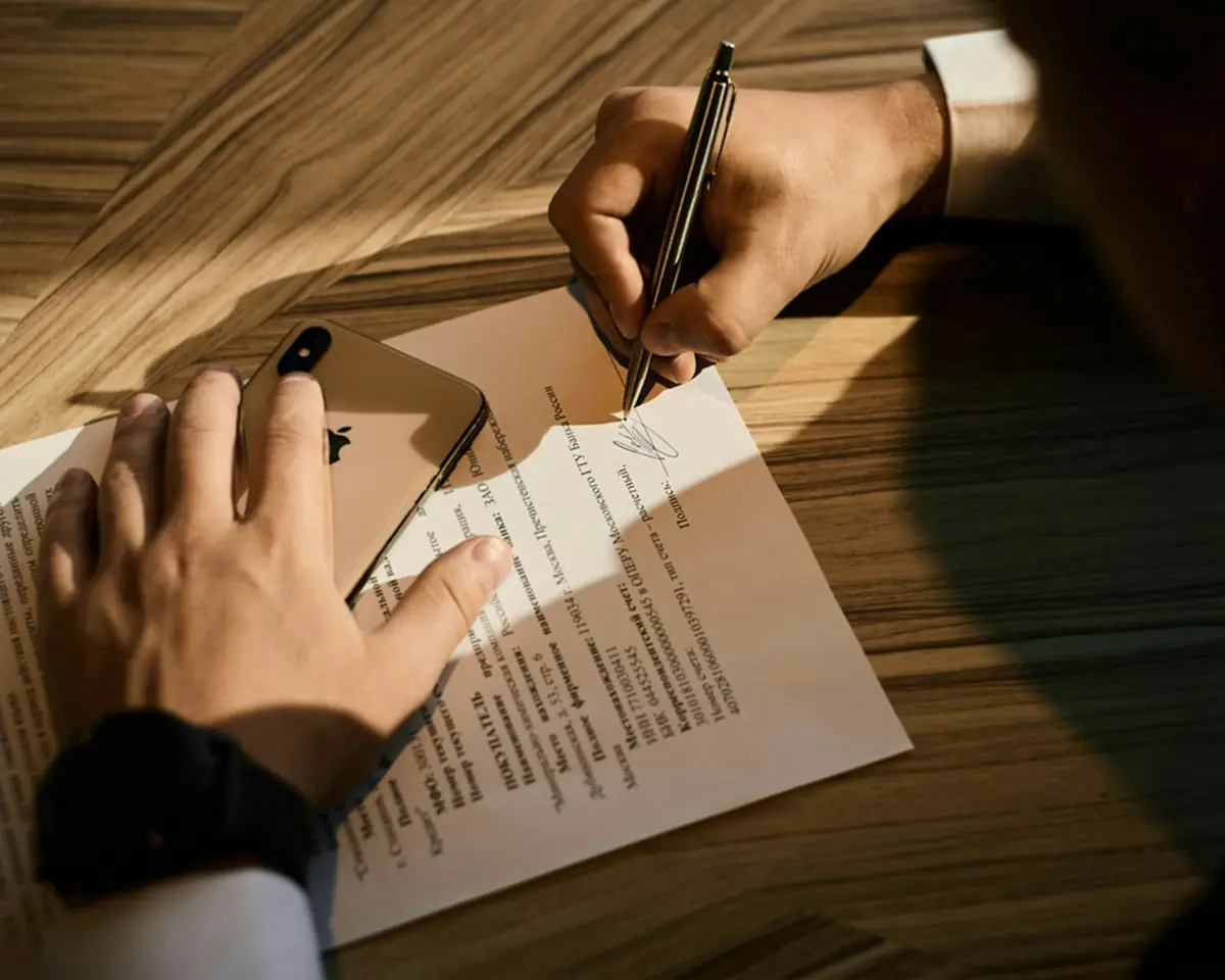 Signing estate documents
