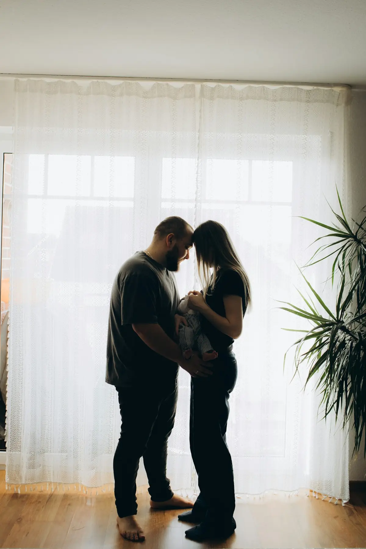 New parents with their newborn